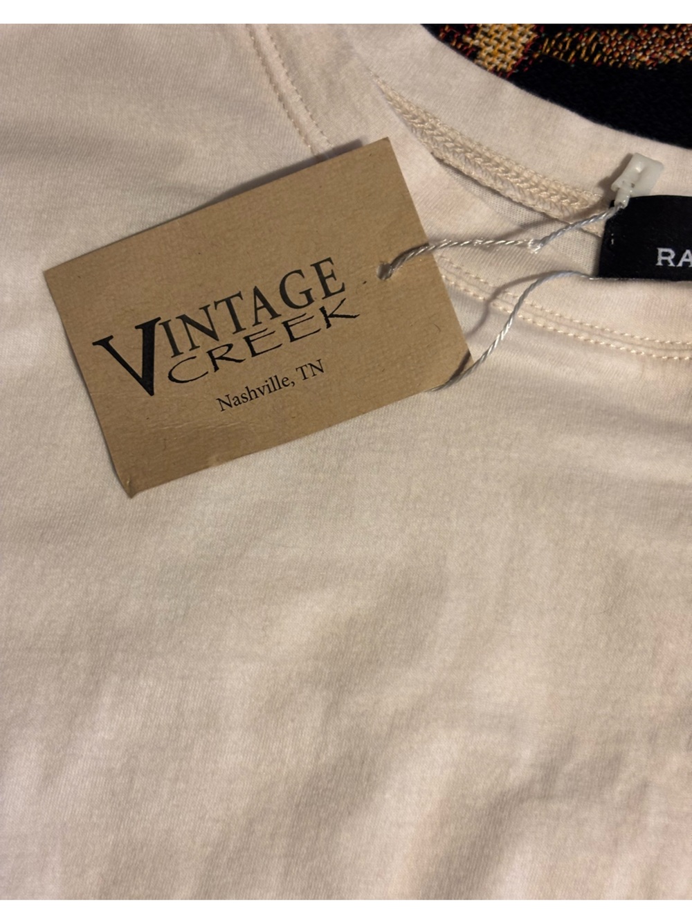 Rae Mode Women’s Short Sleeve Crewneck Tee — Soft Cream - Picture 8 of 11
